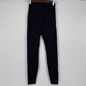 Lululemon 4 Wunder Train High-Rise Tight 28" Fluctuate Micro Black Multi Legging